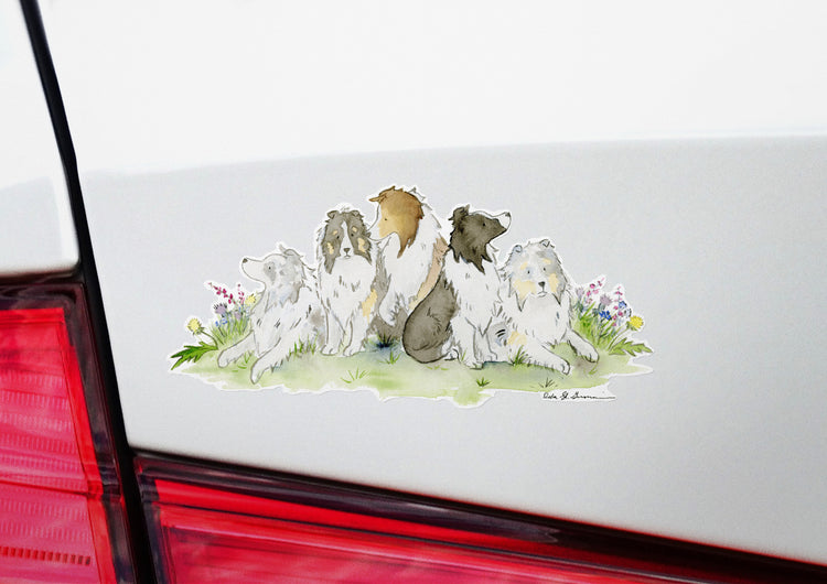 Dog Sticker on Bumper