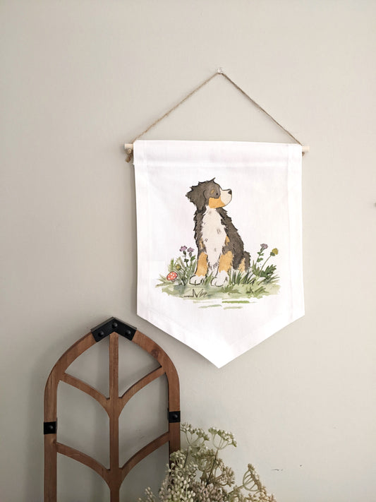 bernese cotton banner nursery wall hanging