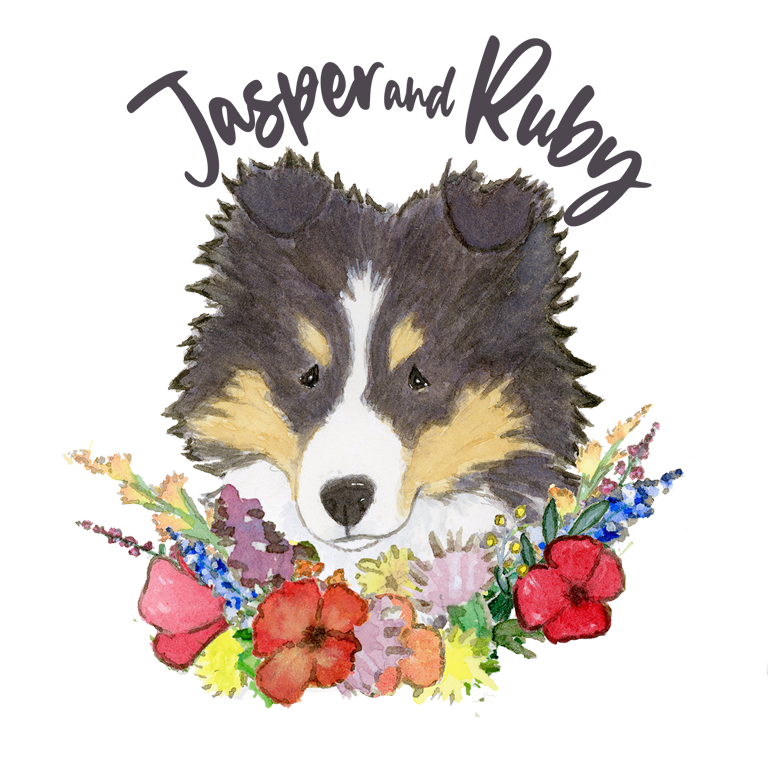 Custom 8x10 Pet Portrait - Jasper and Ruby Art