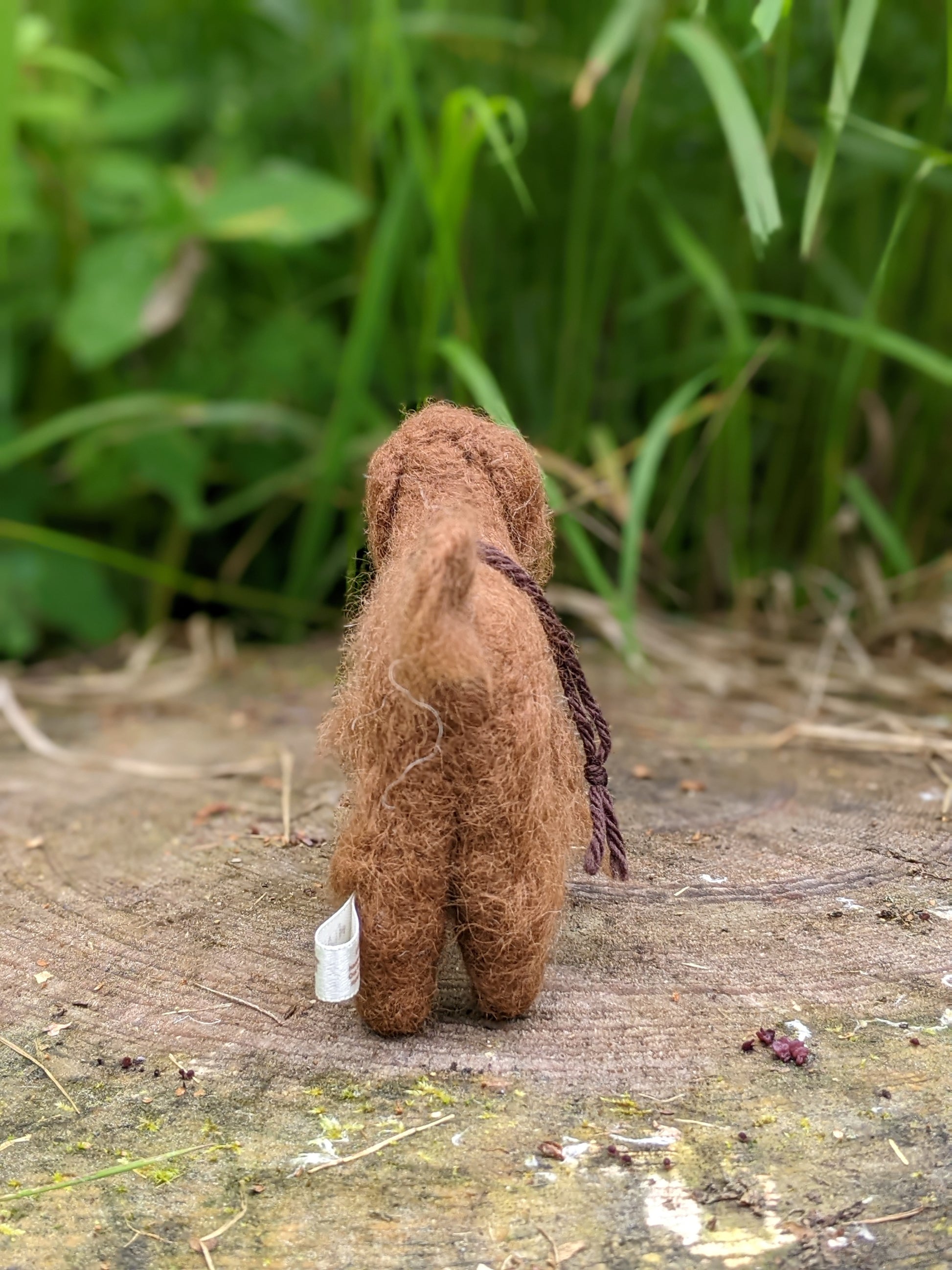 Irish setter dog needle felted wool sculpture