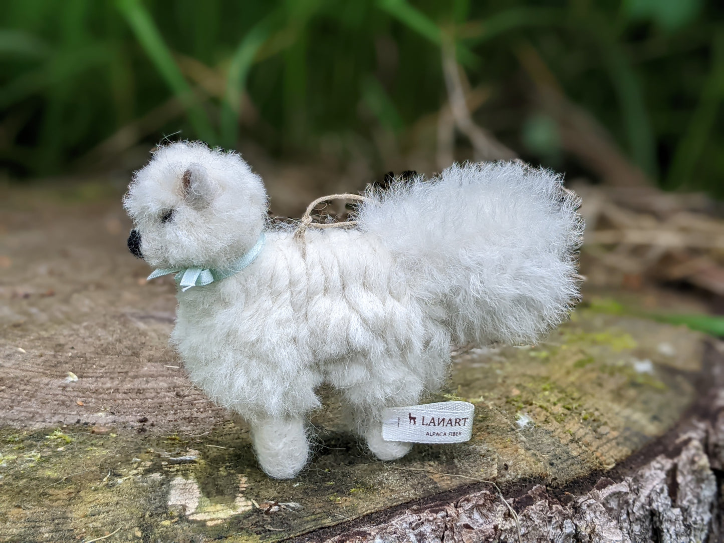 Samoyed wool felted gift for dog lovers jasper and ruby