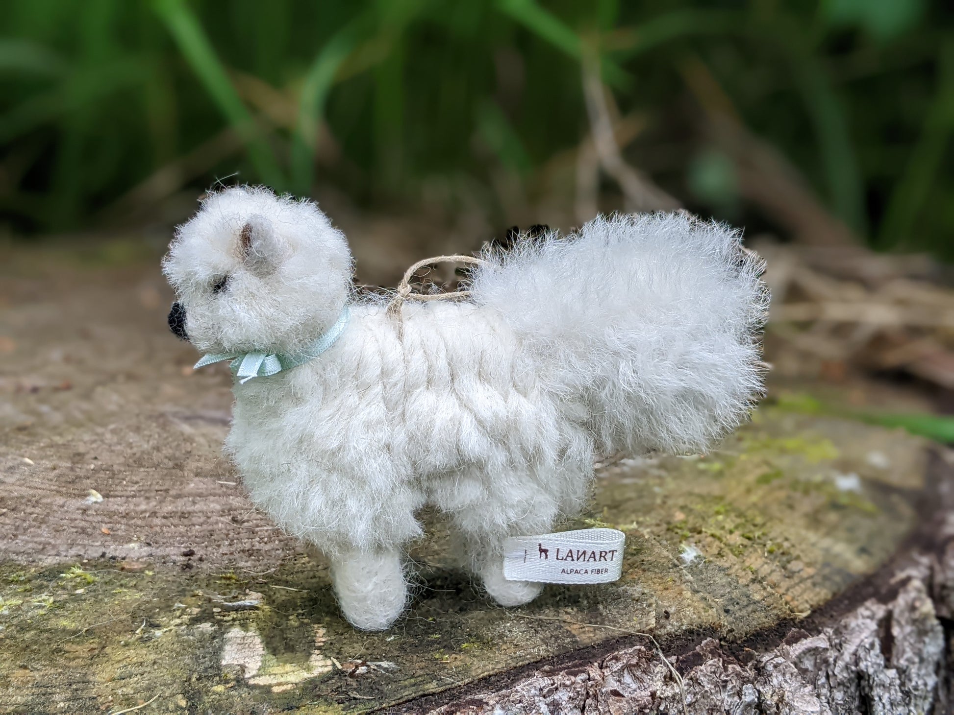 Samoyed wool felted gift for dog lovers jasper and ruby