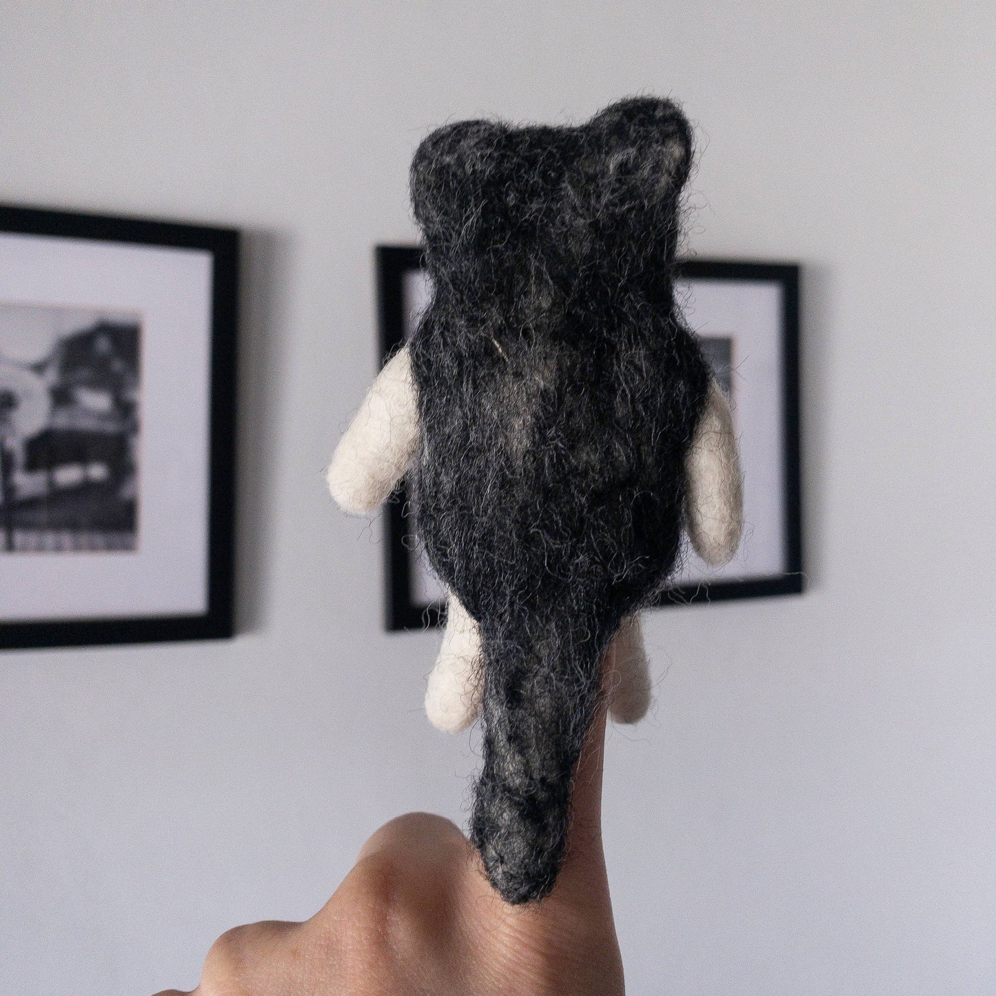 Felt Wool Finger Puppet: Alaskan Husky Dog