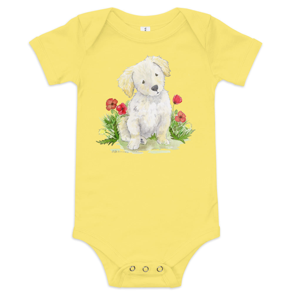 Golden Retriever Bodysuit, Golden Doodle Baby One Piece