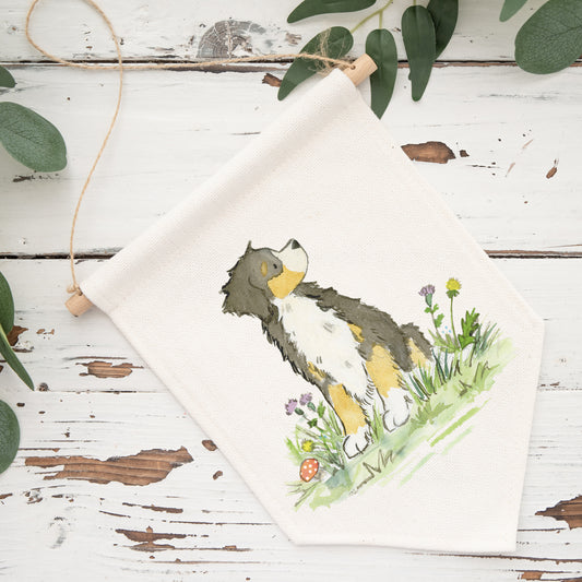 bernese cotton banner nursery wall hanging