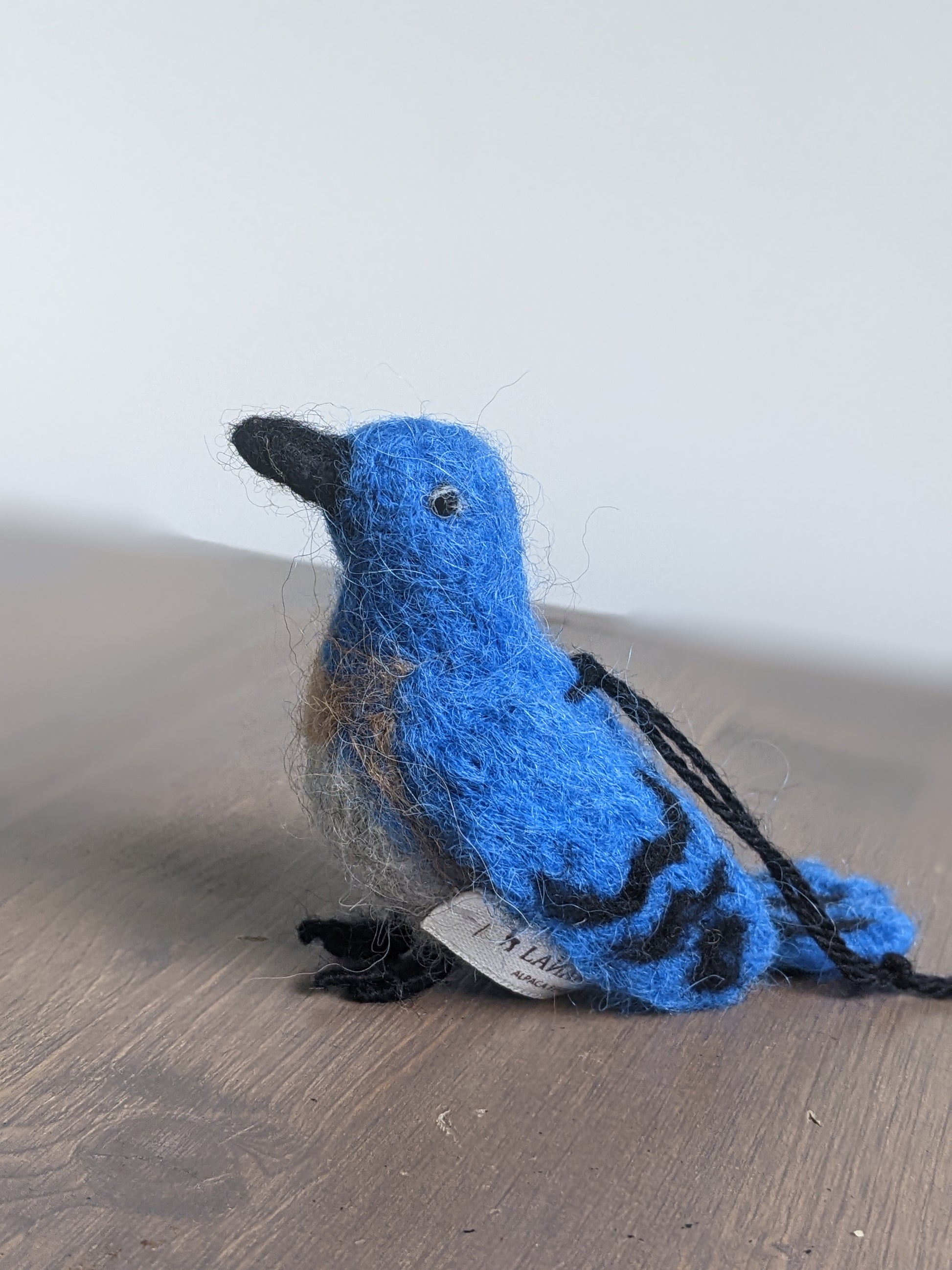 cute needle felted wool bluebird