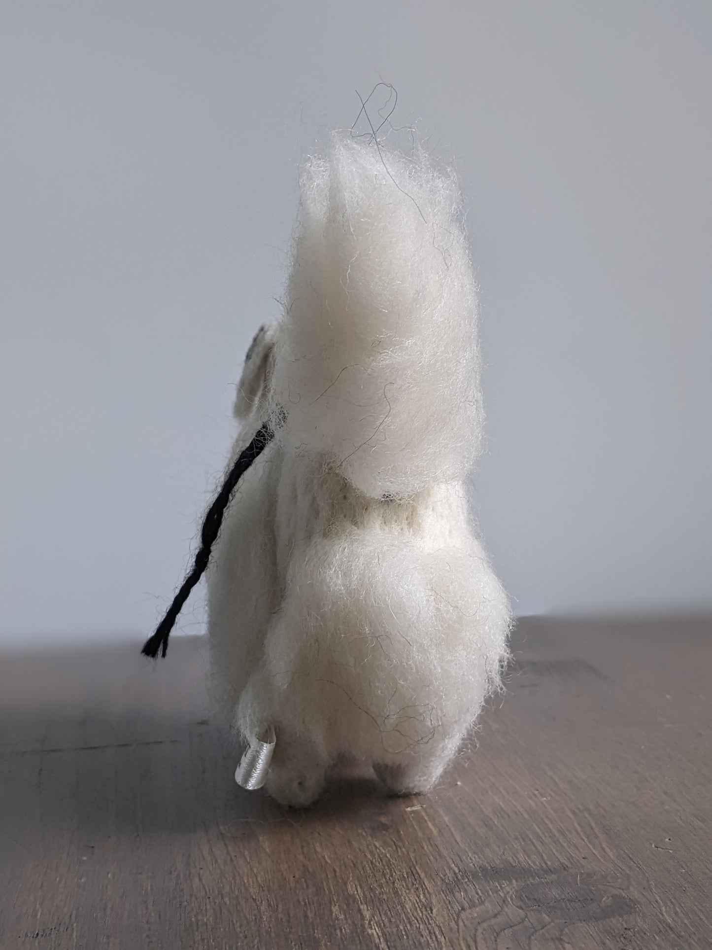 Felted Great Pyrenees Dog Sculpture: Alpaca Fiber Decor