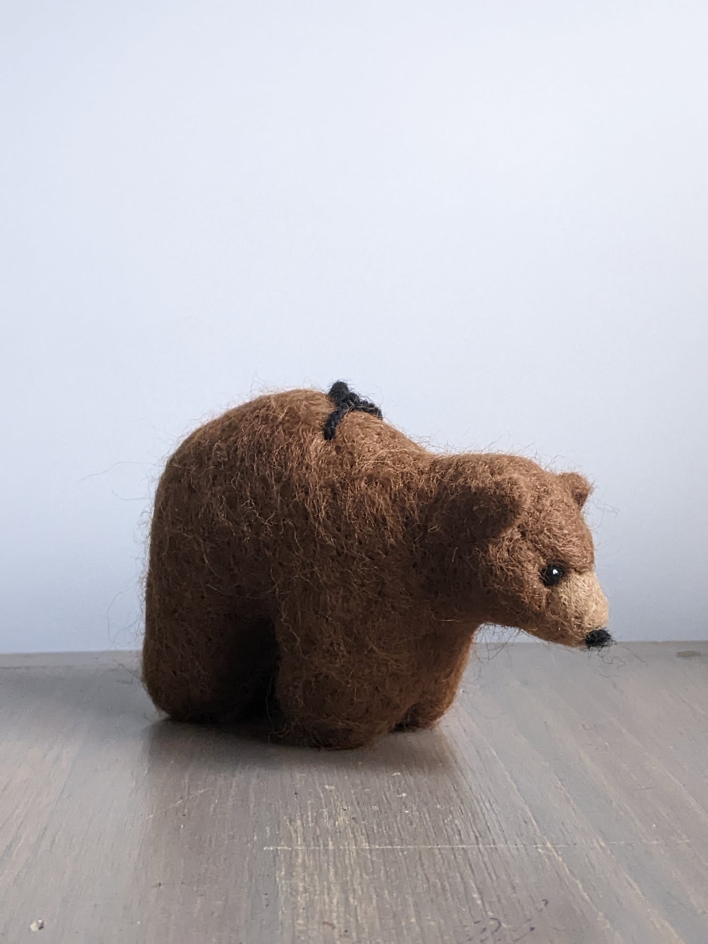 Grizzly Bear: Needle Felted Sculpture Ornament
