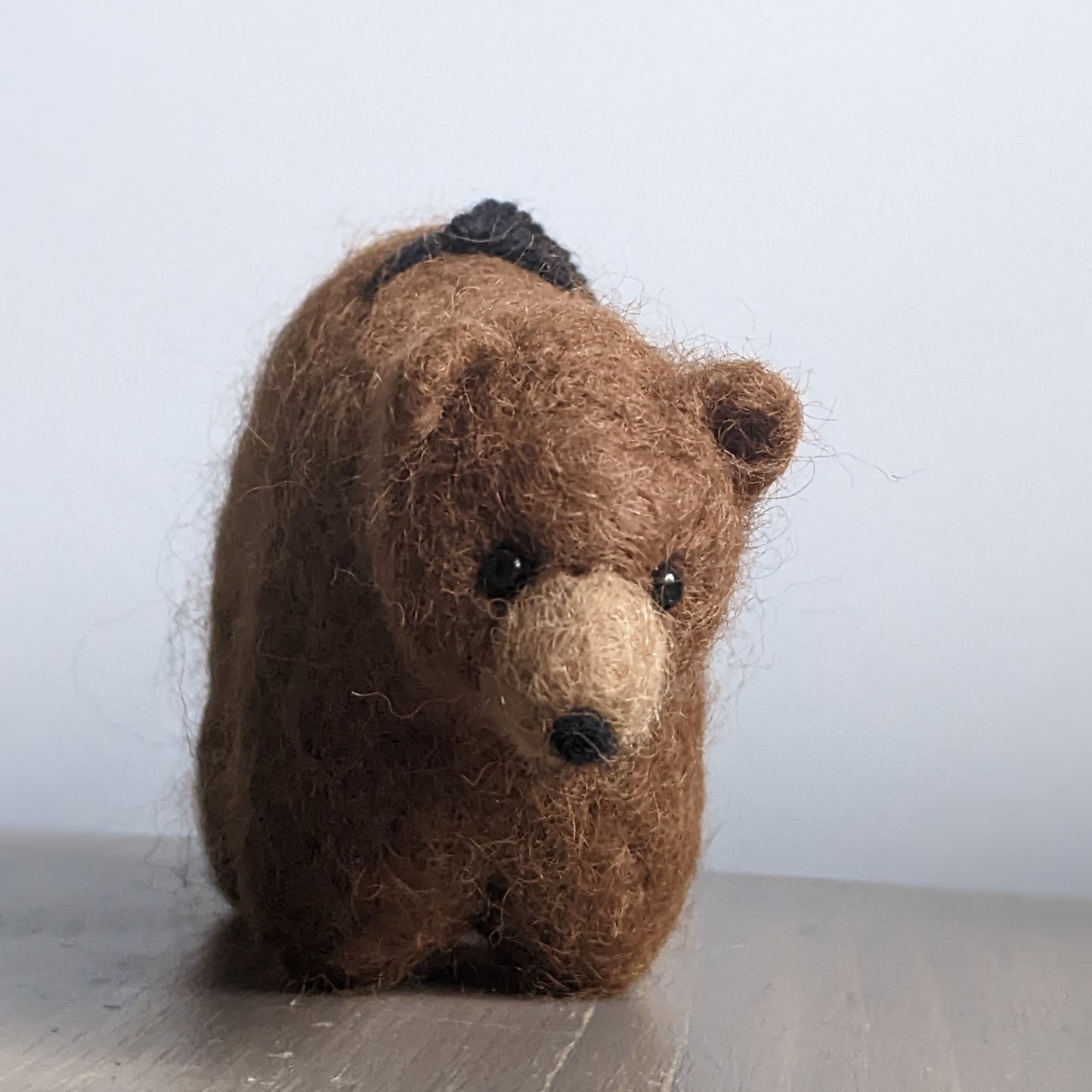 Grizzly Bear: Needle Felted Sculpture Ornament