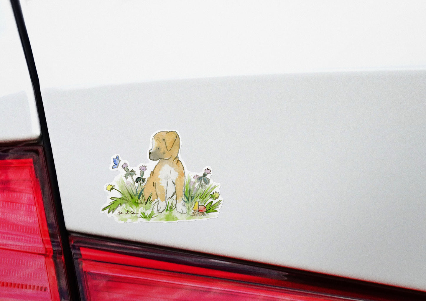 Boxer Dog Waterproof Sticker, Dog Lover Gift
