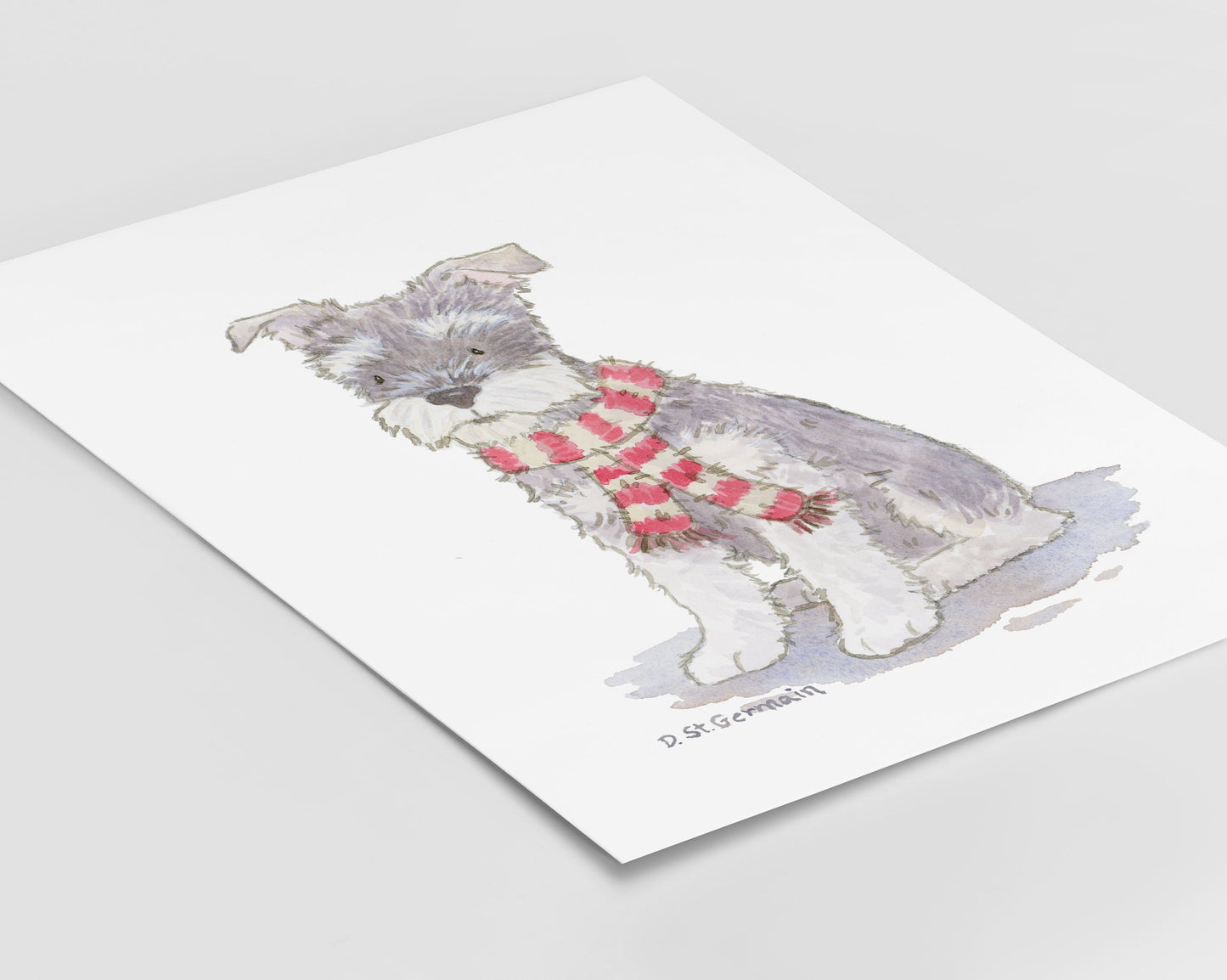 Schnauzer Holiday Art Print