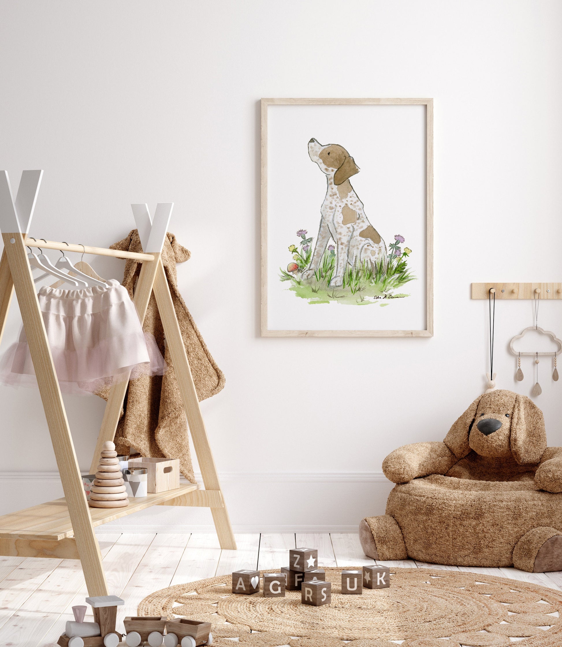 German Shorthaired Pointer Art, Watercolor Print, Gift for Pointer Lovers