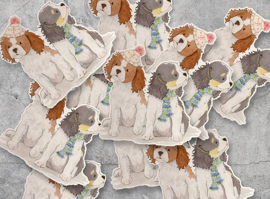 Cute Cavalier King Charles Spaniel Sticker