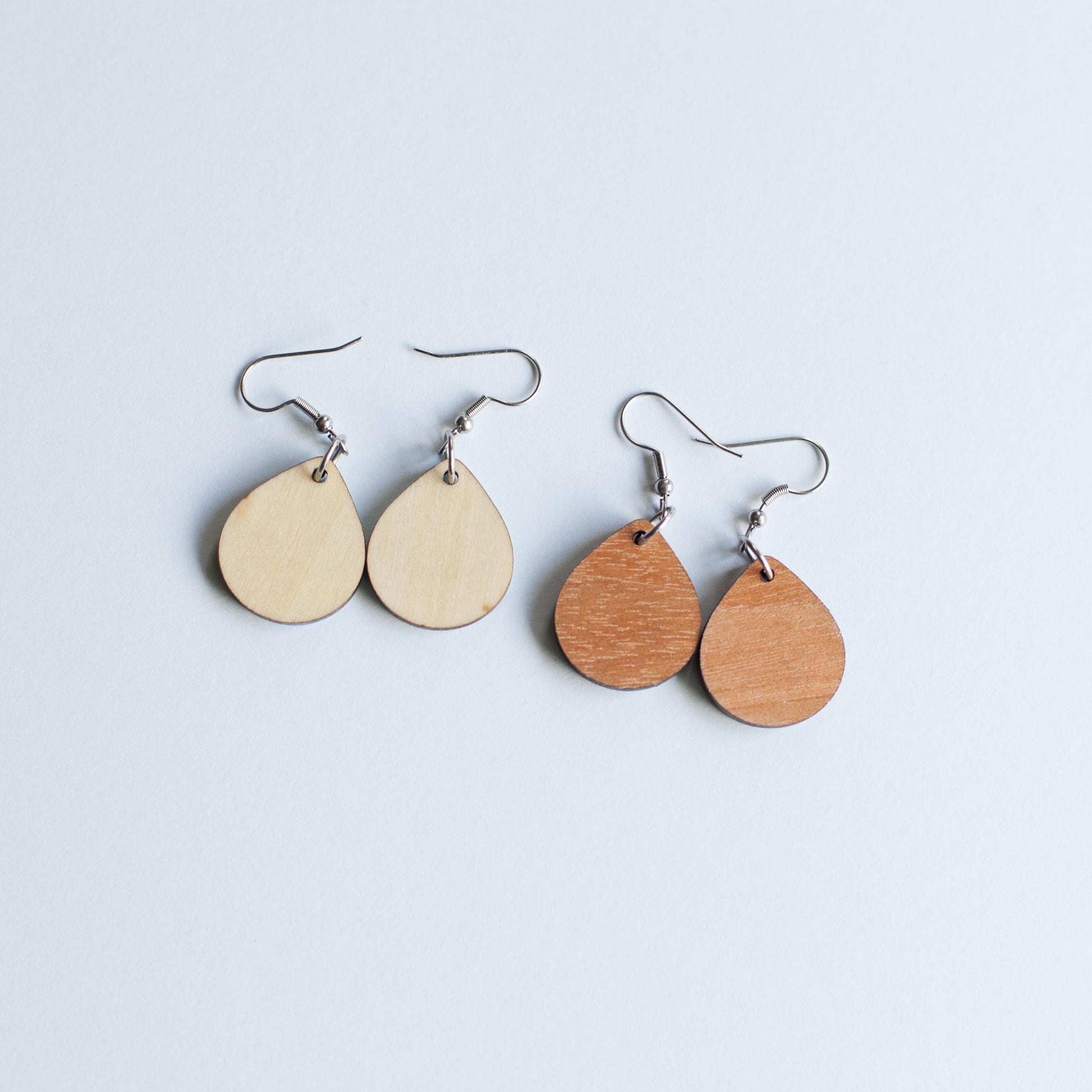 German Shepherd Earrings, Laser Engraved Wood Earrings, Hand painted Earrings, German Shepherd Gift, German Shepherd Mom, Shepherd Jewelry