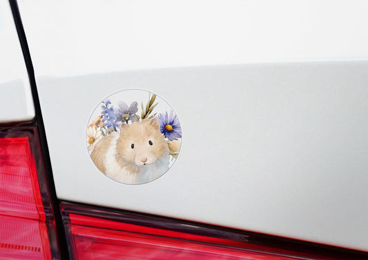 Cute Hamster Sticker, Golden Hamster, Syrian Hamster, hamster Owner Gift, Hamster Lover Gift, Watercolor Hamster