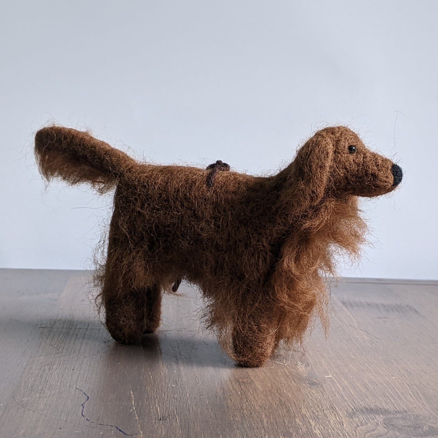 irish setter needle felted gift for dog lovers
