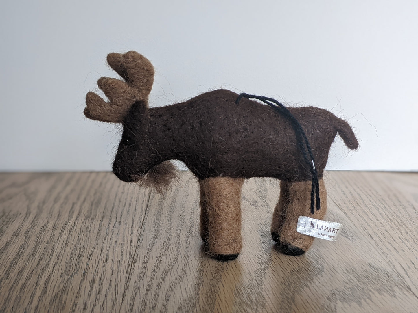 needle felted wool moose ornament jasper and ruby