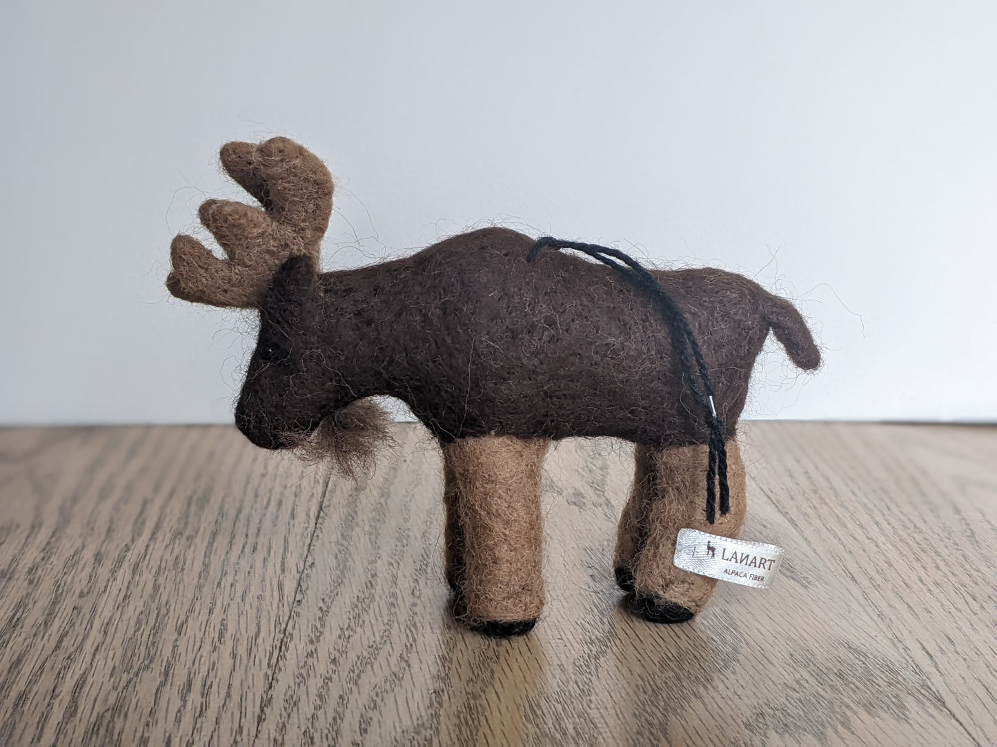 needle felted wool moose ornament jasper and ruby