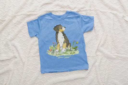 Bernese Toddler Tee, Kids Bernese Tee, Gift for Bernese Lover, Watercolor Dog Tee, Cute Bernese Tee, Cute Dog Tee, Dog Lover Gift