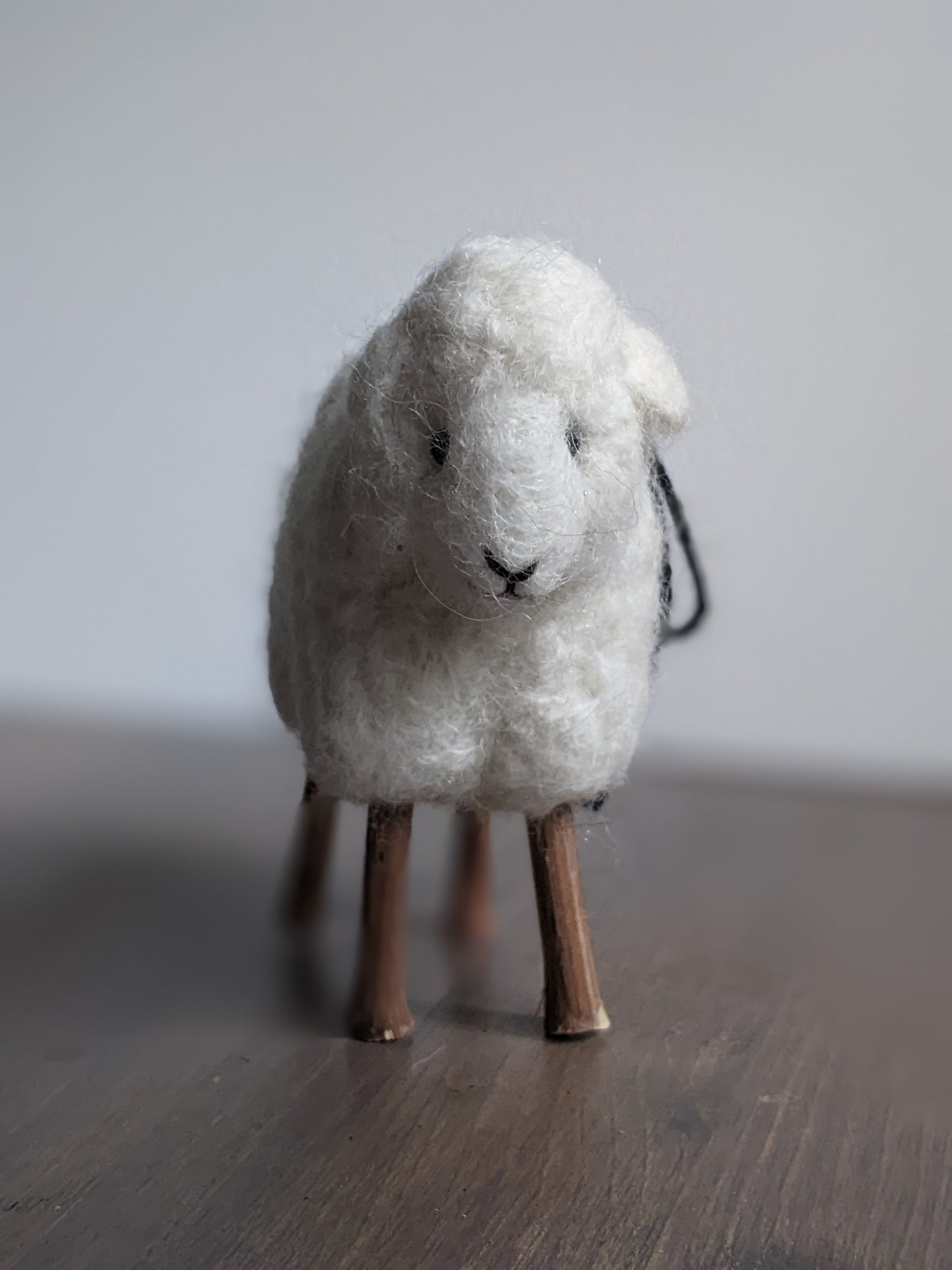 lamb made from needle felted alpaca wool