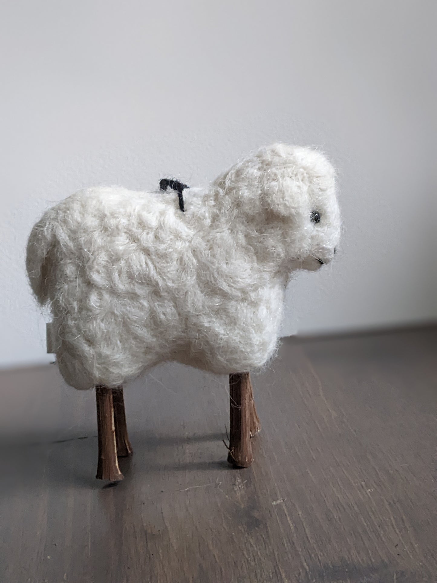 lamb made from needle felted alpaca wool