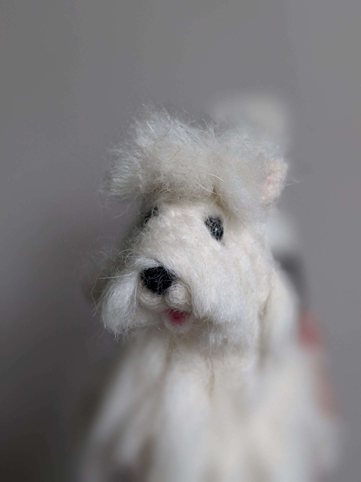 west highland white terrier needle felted wool sculpture