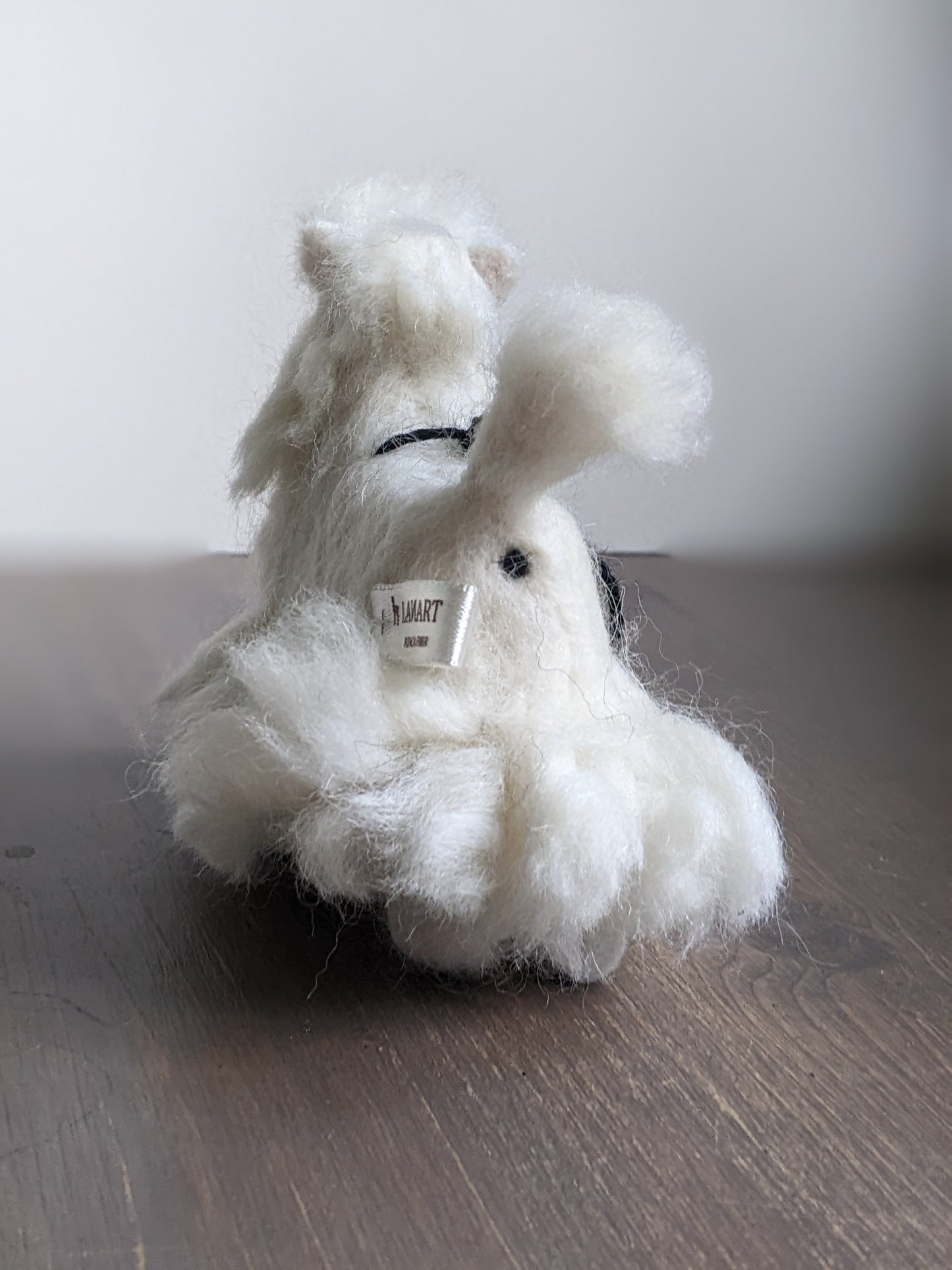 west highland white terrier needle felted wool sculpture