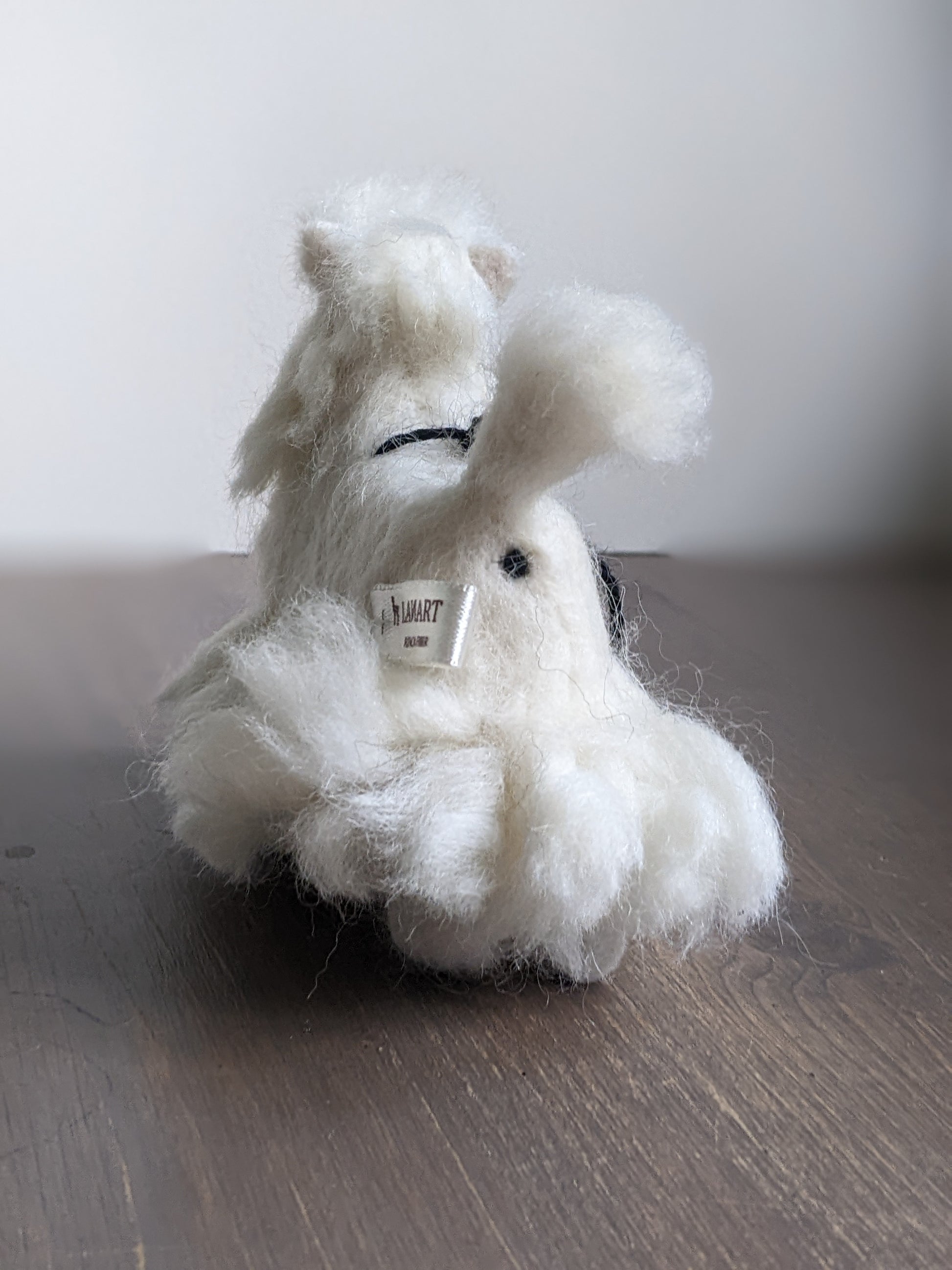 west highland white terrier needle felted wool sculpture