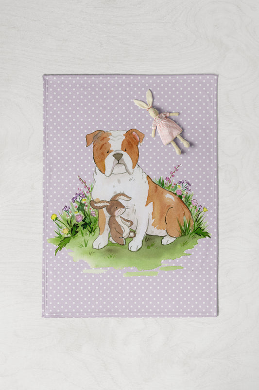 Bulldog Baby Blanket - Jasper and Ruby Art