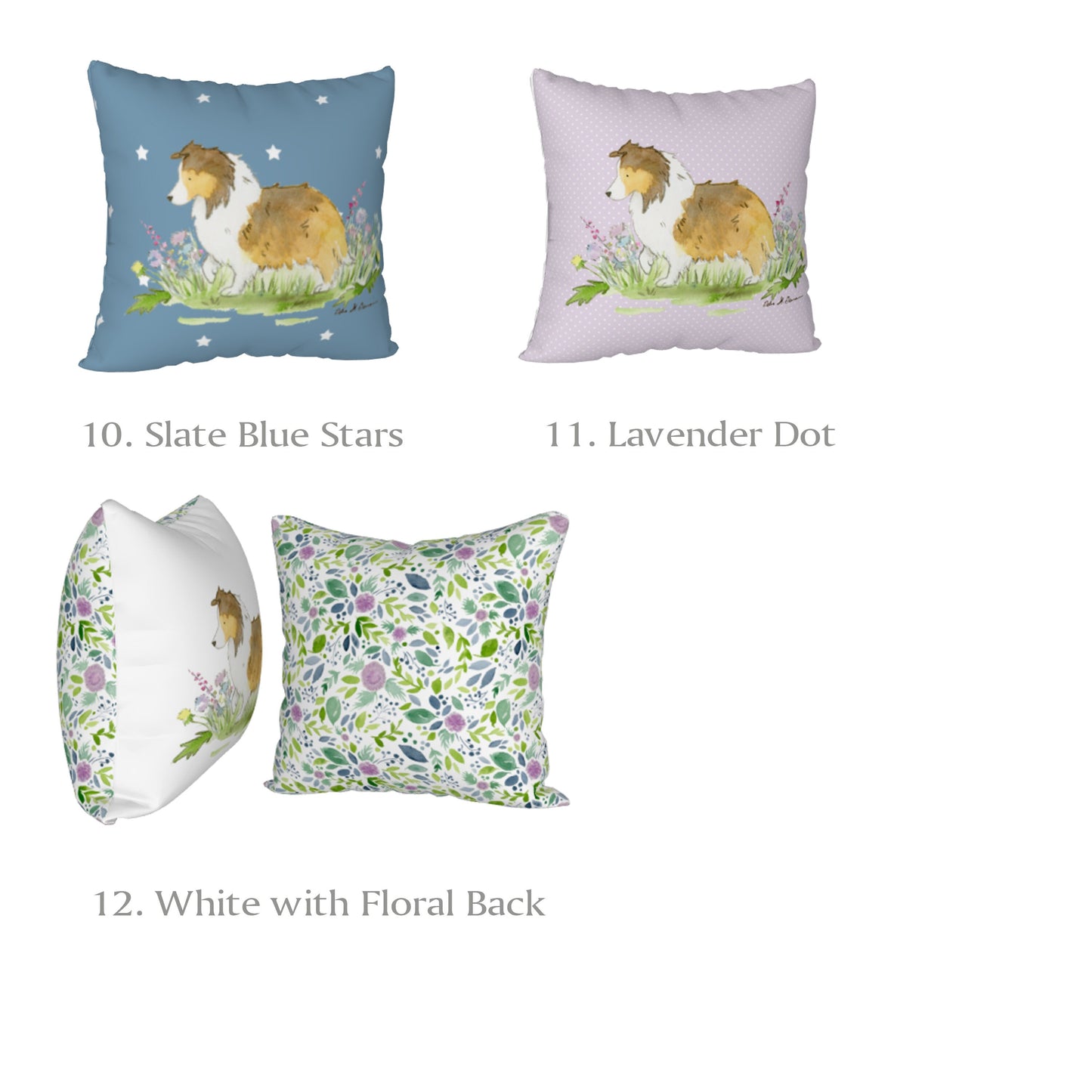 Sable Shetland Sheepdog Pillow Case, Sheltie Pillow Cover, dog decor, 18x18 Pillow Case, 22x22 Pillow Case, Sheltie Gift, Sheltie Decor