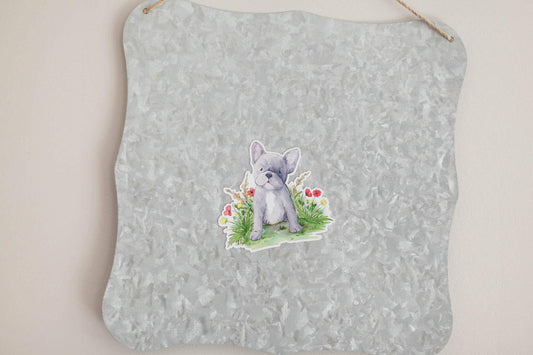 French Bulldog Magnet, Cute Frenchie Magnet, Frenchie Gift, Gift for Dog Lovers, Blue French Bulldog, Car Magnet, Cute French Bulldog Magnet