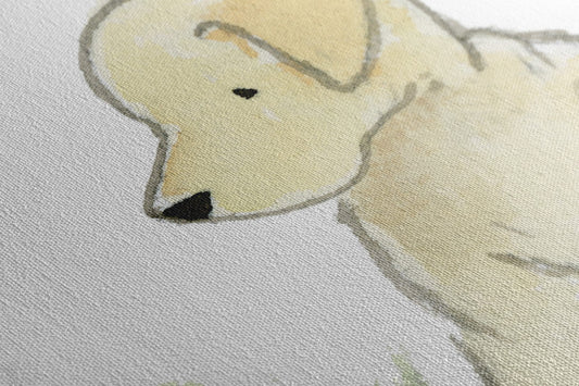 Yellow Lab Art, Puppy Canvas Nursery Art, Labrador Retriever Art, canvas Dog Art, Puppy art, Children's Canvas Art, Gallery Wrap Canvas