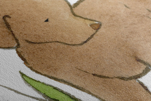 Chocolate Lab Art, Puppy Canvas Nursery Art, Labrador Retriever Art, canvas Dog Art, Puppy art, Children's Canvas Art, Gallery Wrap Canvas