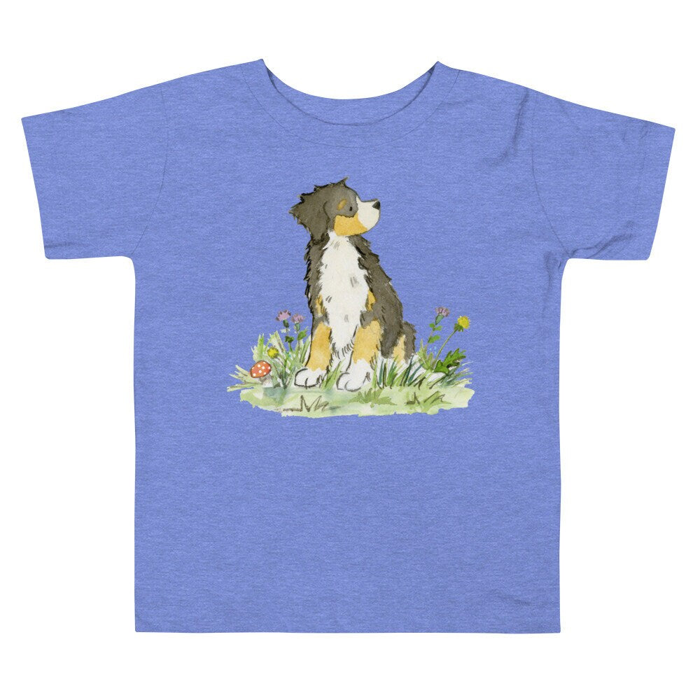 Bernese Toddler Tee, Kids Bernese Tee, Gift for Bernese Lover, Watercolor Dog Tee, Cute Bernese Tee, Cute Dog Tee, Dog Lover Gift