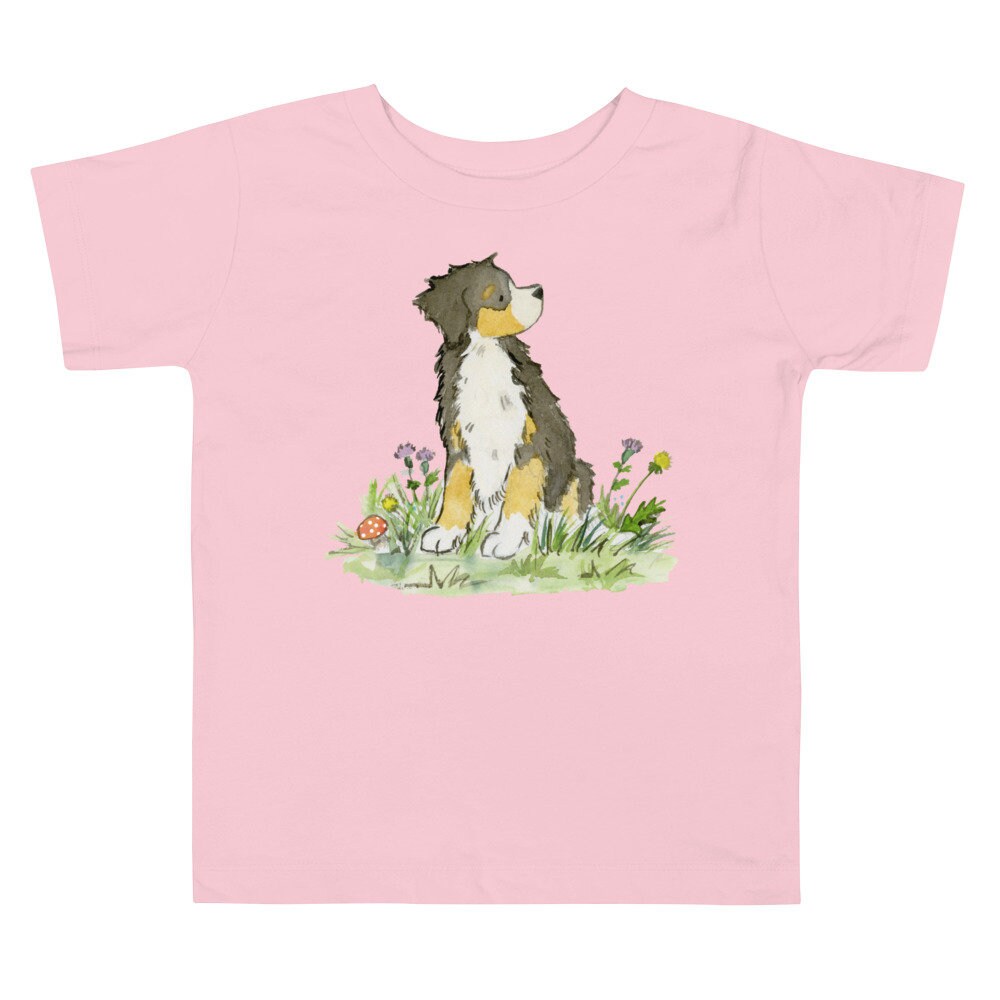 Bernese Toddler Tee, Kids Bernese Tee, Gift for Bernese Lover, Watercolor Dog Tee, Cute Bernese Tee, Cute Dog Tee, Dog Lover Gift