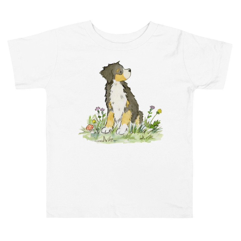Bernese Toddler Tee, Kids Bernese Tee, Gift for Bernese Lover, Watercolor Dog Tee, Cute Bernese Tee, Cute Dog Tee, Dog Lover Gift