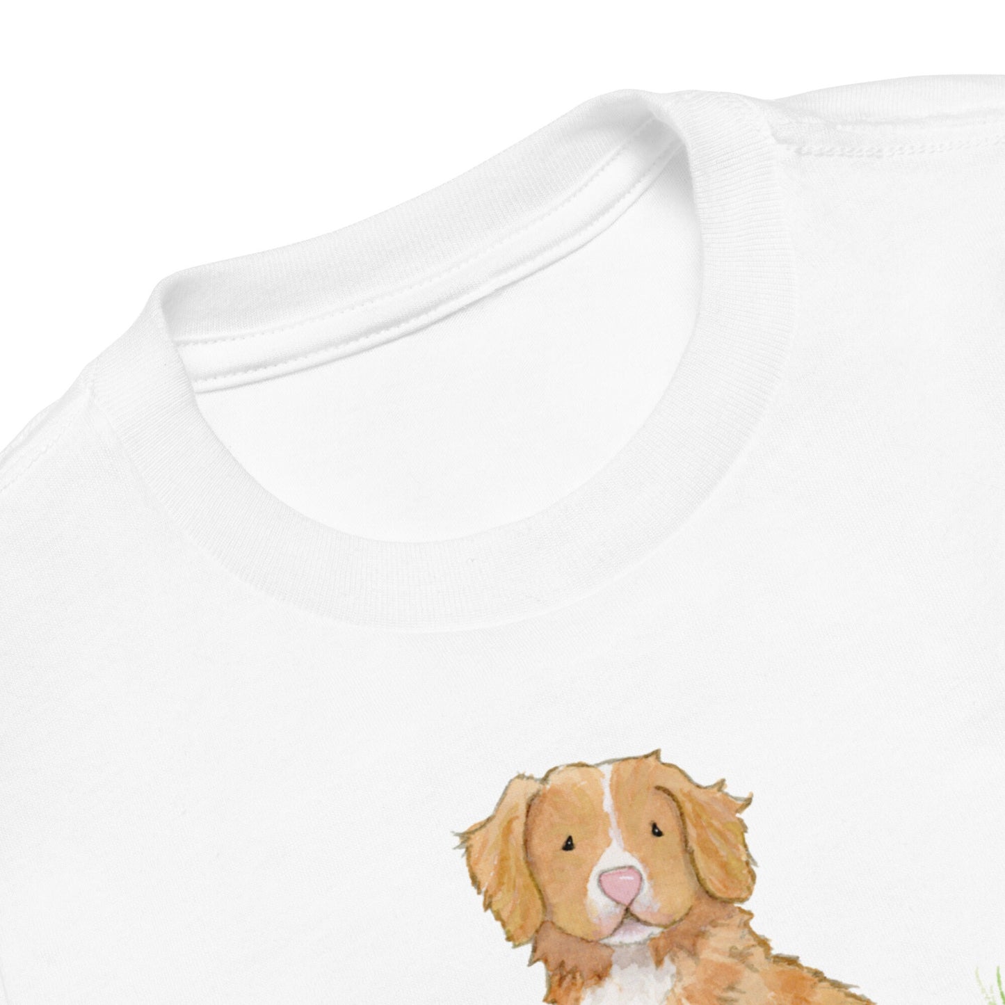 Nova Scotia Duck Tolling Retriever Toddler Tee, Kids Toller Tee, Gift for Toller Lover, Watercolor Dog Tee, Cute Toller Tee, Dog Lover Gift