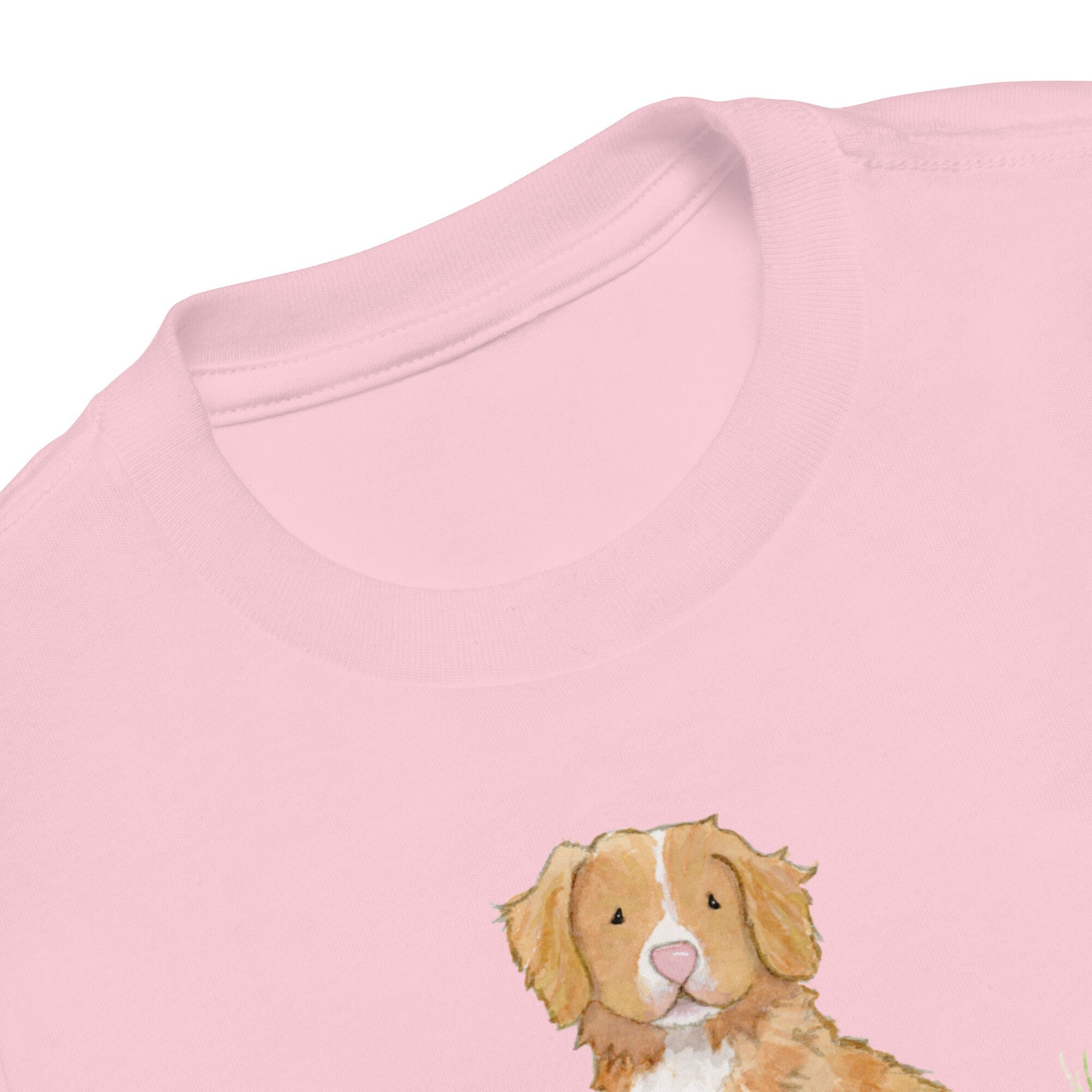 Nova Scotia Duck Tolling Retriever Toddler Tee, Kids Toller Tee, Gift for Toller Lover, Watercolor Dog Tee, Cute Toller Tee, Dog Lover Gift
