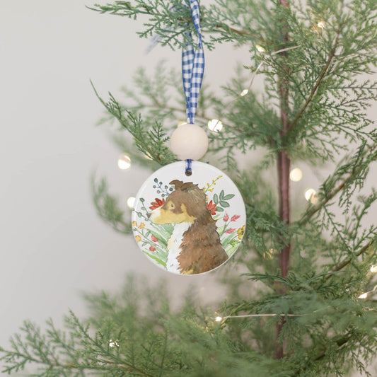 Red Tri Aussie Ornament, Personalized Gift for Australian Shepherd Lovers