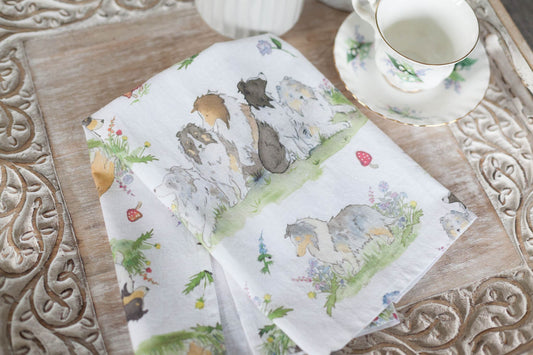 Shetland Sheepdog Tea Towel, Sheltie Towel, Sheltie Gift, Gift for Sheltie Lovers, Unique Sheltie Gift Dog Tea Towel, Sheltie Art, Dog Lover