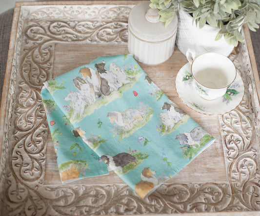 Shetland Sheepdog Tea Towel, Sheltie Towel, Sheltie Gift, Gift for Sheltie Lovers, Unique Sheltie Gift Dog Tea Towel, Sheltie Art, Dog Lover