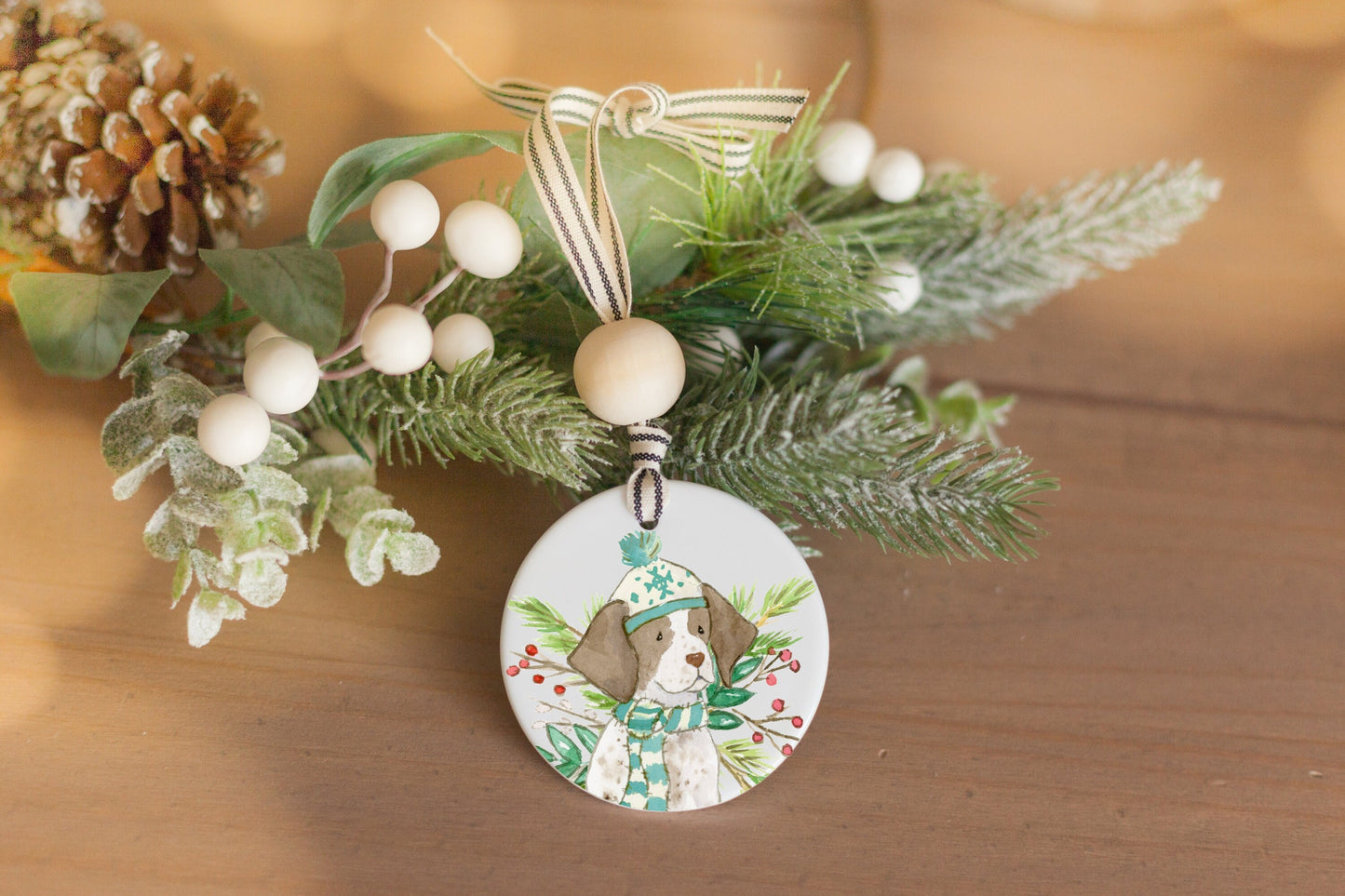 Personalized German Shorthaired Pointer Ornament, Gift for Dog Lovers