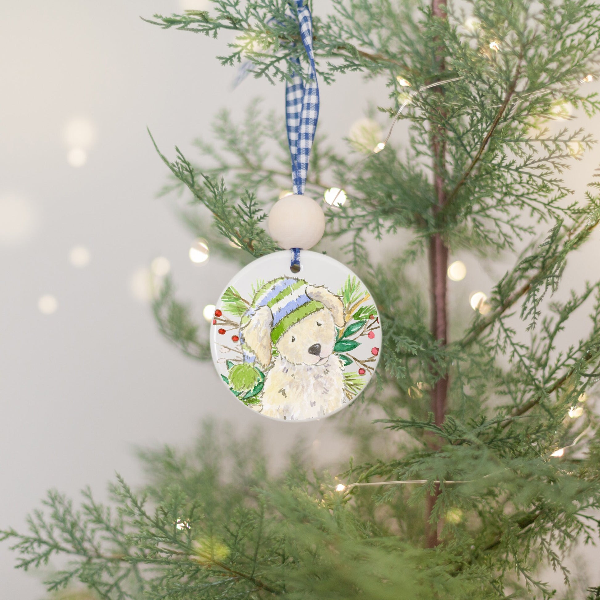 Personalized Golden Doodle Ornament, Golden Retriever Gift