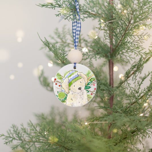 Personalized Golden Doodle Ornament, Golden Retriever Gift