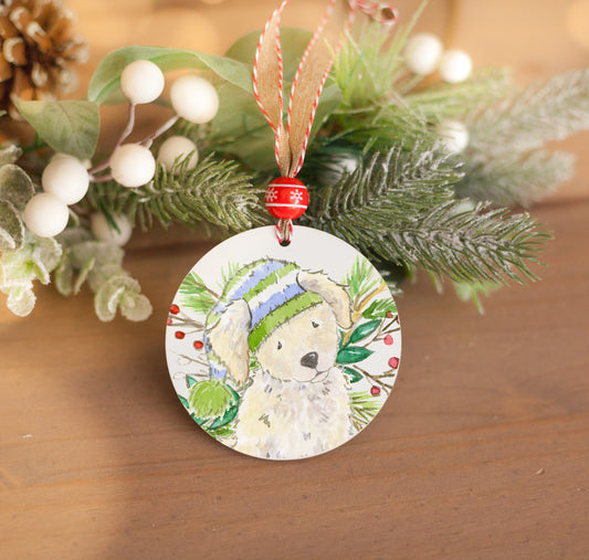 Personalized Golden Doodle Ornament, Golden Retriever Gift