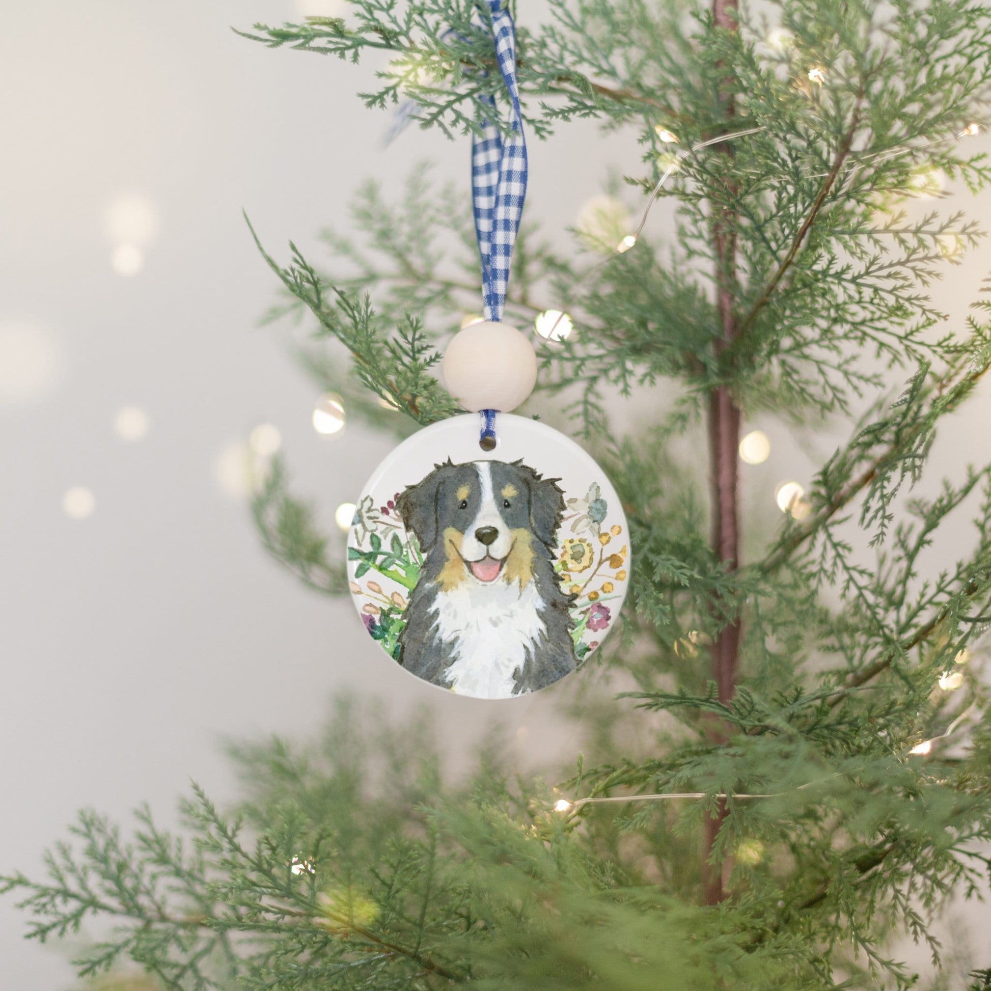 Bernese Mountain Ornament, Gift for Berner Lovers