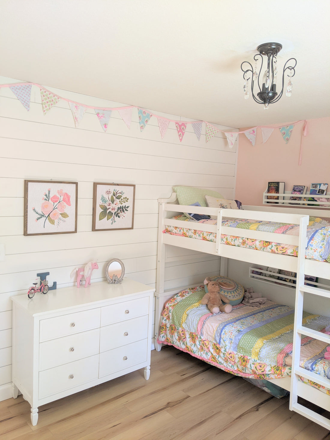 Tiny Shared Girls' Bedroom Update