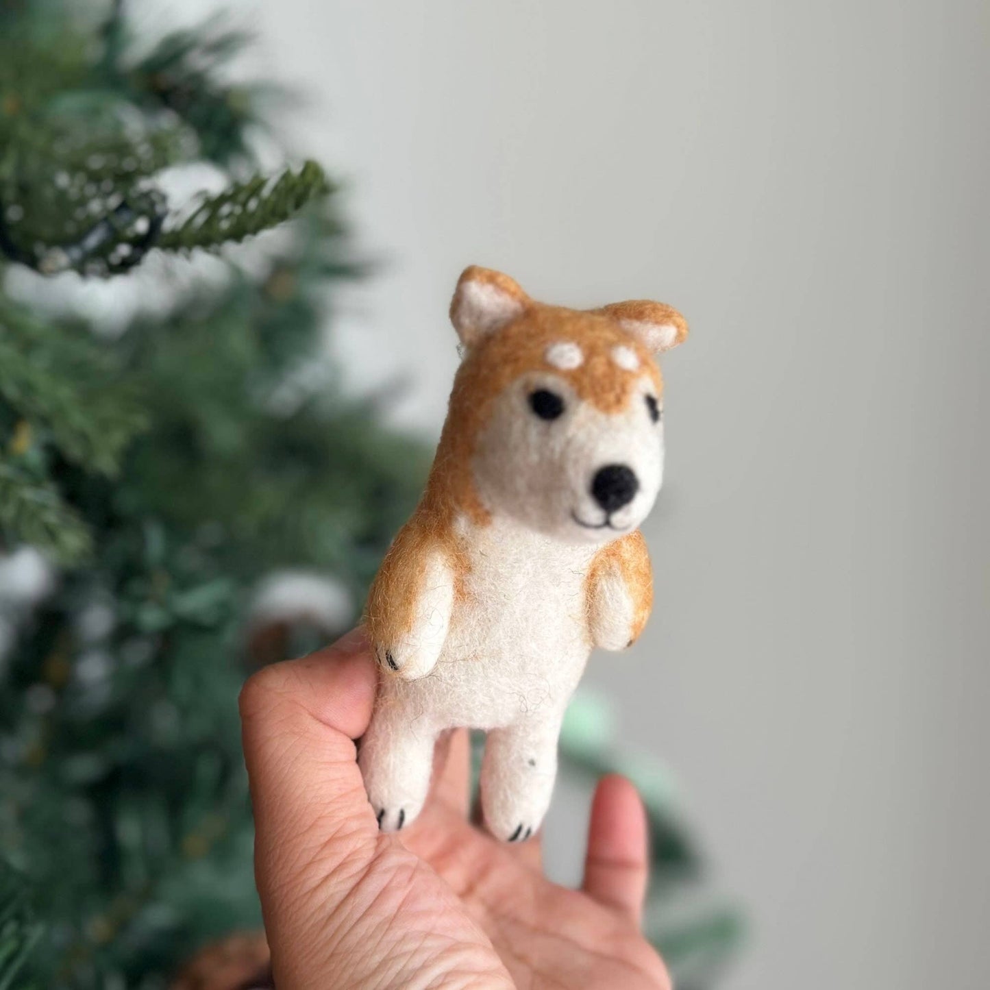 Felt Finger Puppet: Shiba-Inu Dog