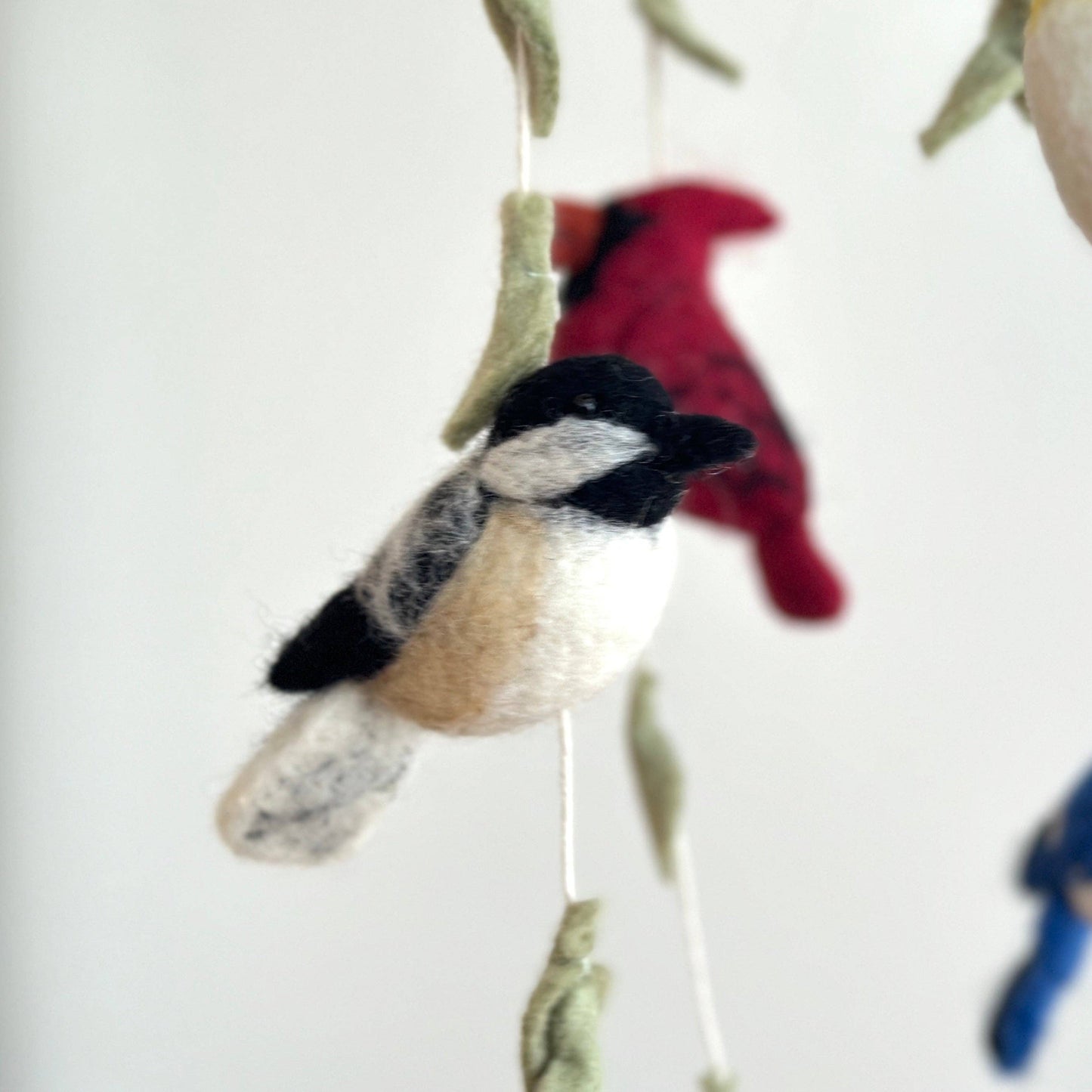 felted wool bird mobile jasper and ruby