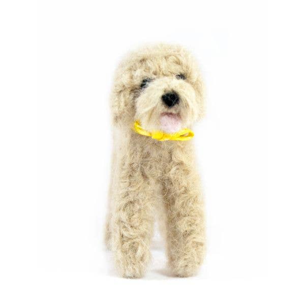 Doodle Dog - Artisan Hand-Felted Alpaca Sculpture